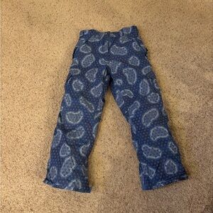 Kids Blue Patterned Pants